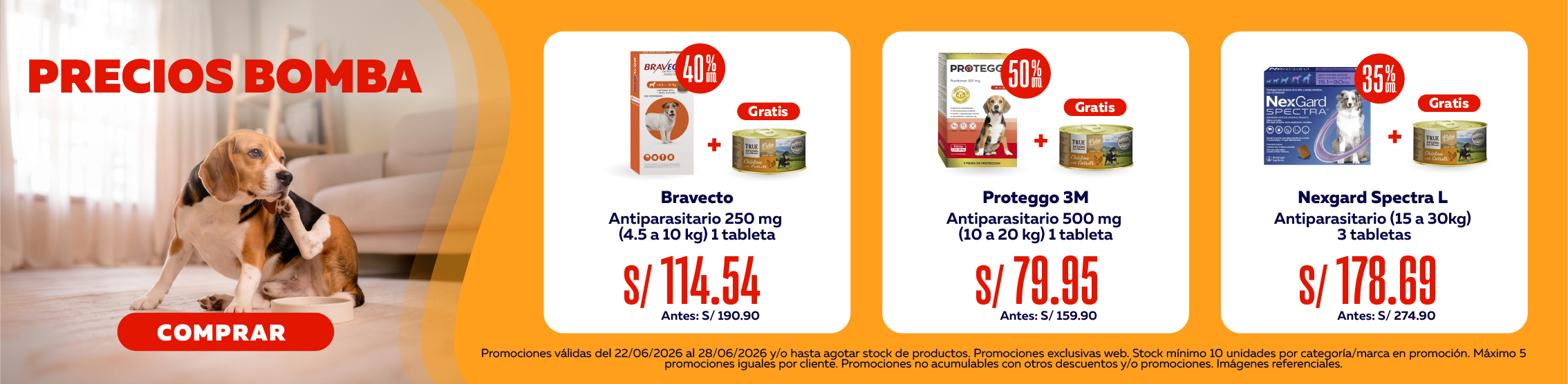 Imperdibles antipulgas