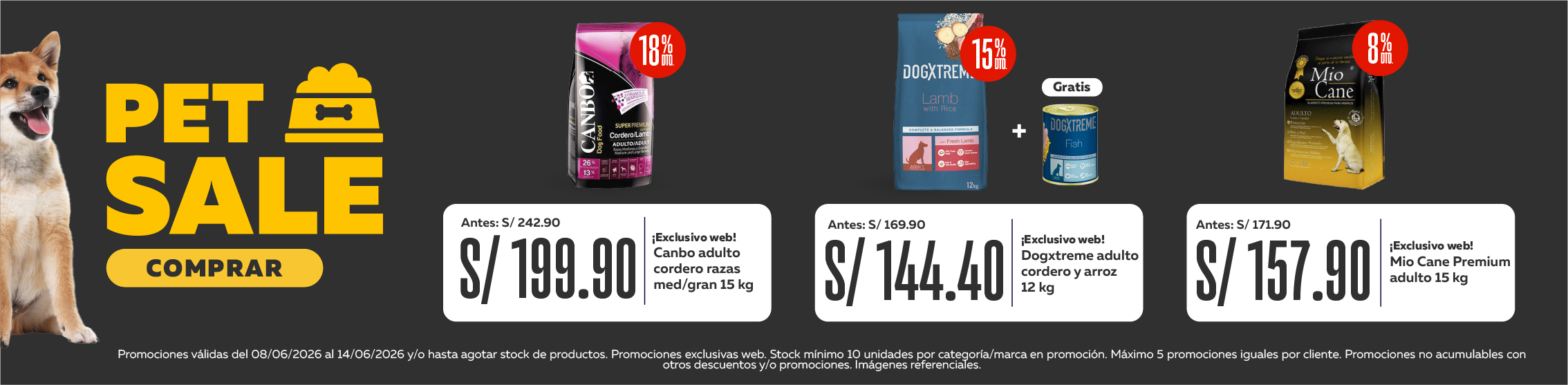 Pet Sale bombas