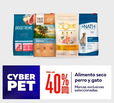 Cyber ofertas en alimento seco gato y perro