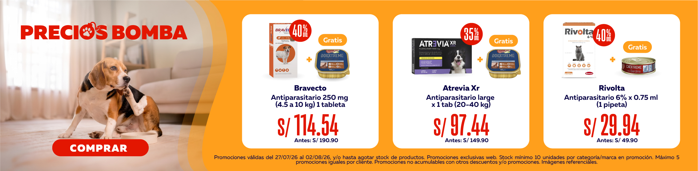 Imperdibles antipulgas