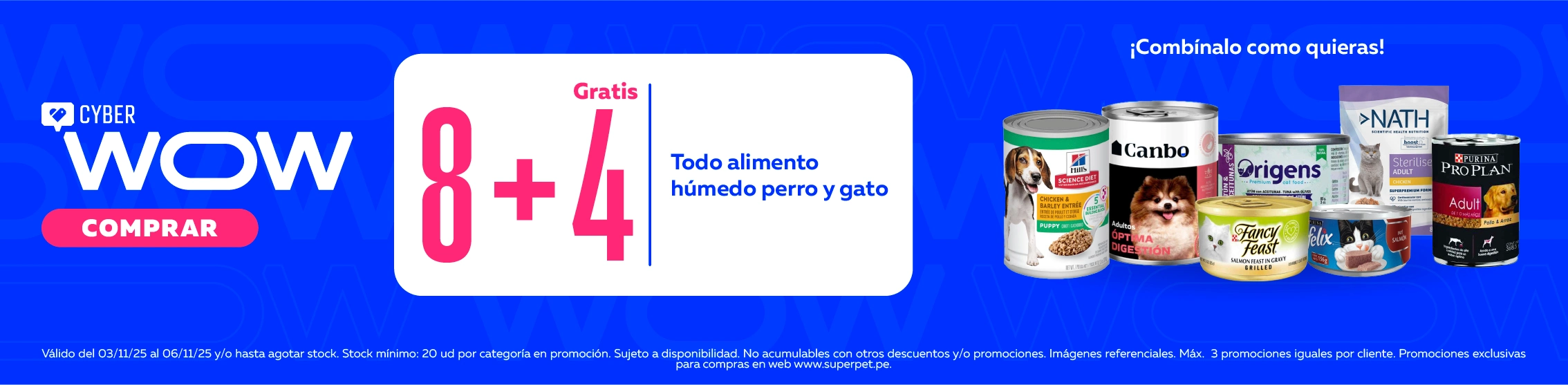 cyber wow alimento húmedo