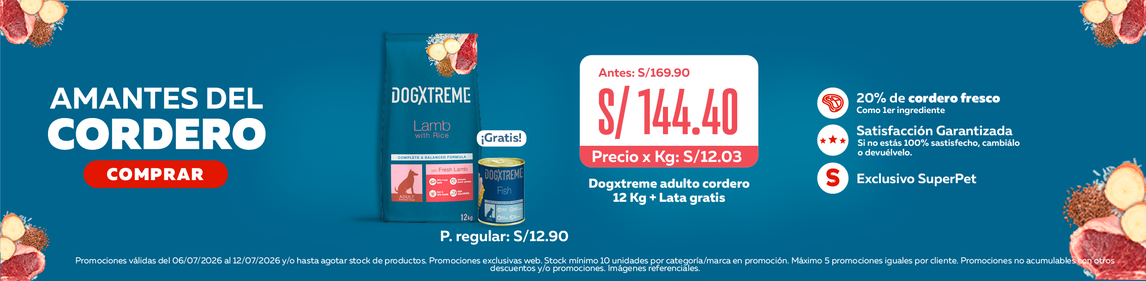 D&iacute;as sin Igv alimento dogxtreme