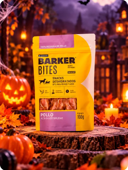 Barker Bites snacks deshidratados de pollo para perros y gatos 100 g