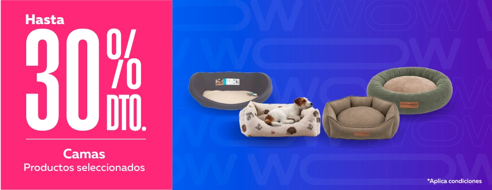 Hasta 30% descuento camas Hasta 30% de descuento en camas