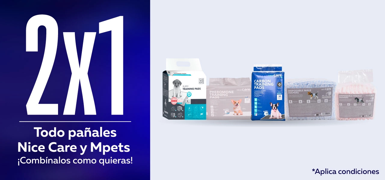 2x1 Pañales ¡2x1 en Pañales Nice Care y Mpets!