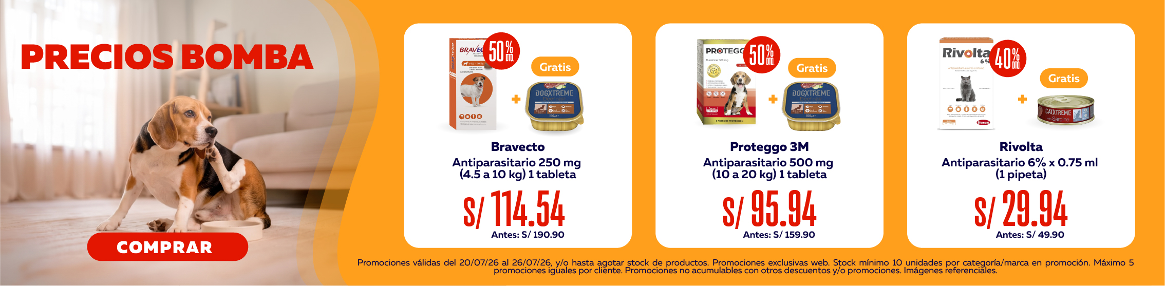 Modo Feriado antiparasitarios