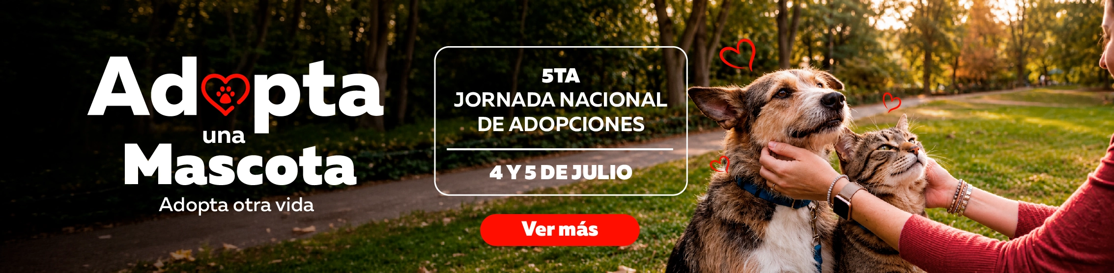 Vive la nueva Jornada de Adopciones este 04 y 05 de Julio