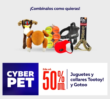 Cyber ofertas en juguetes y collares Gotoo y Tootoy