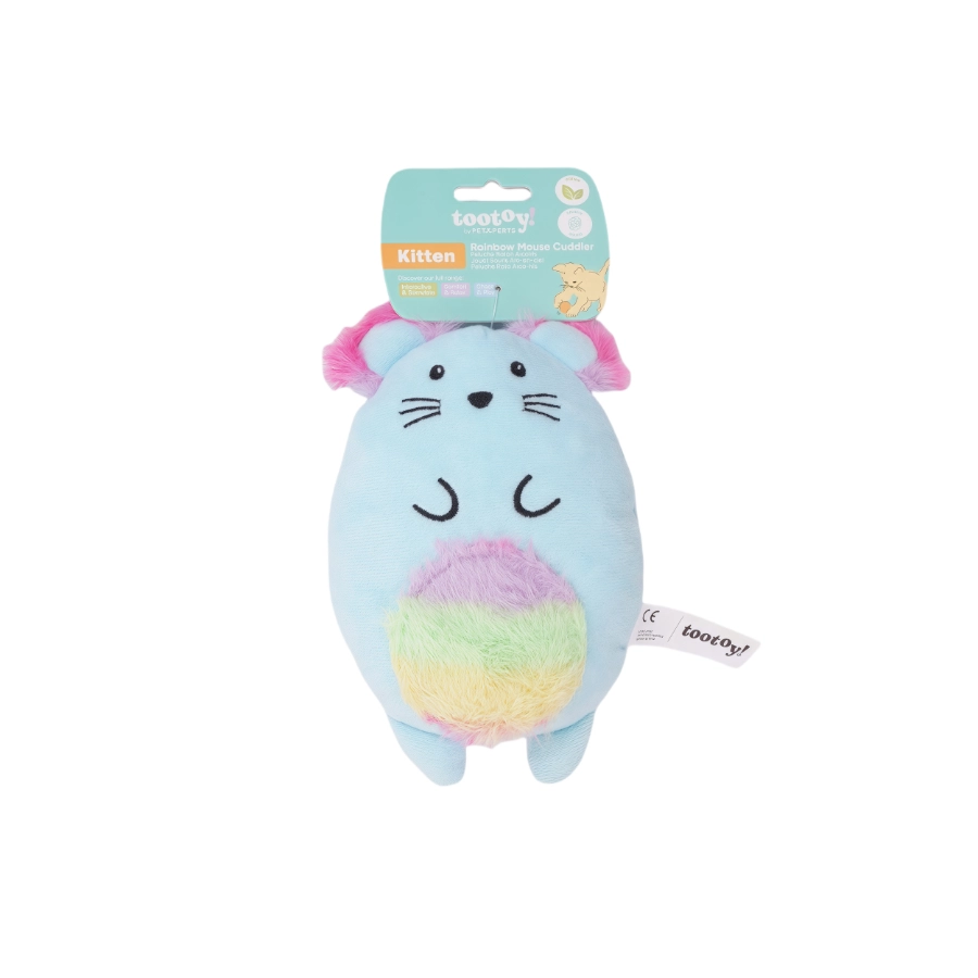Tootoy! Kitten Rainbow Mouse Toy, , large image number null