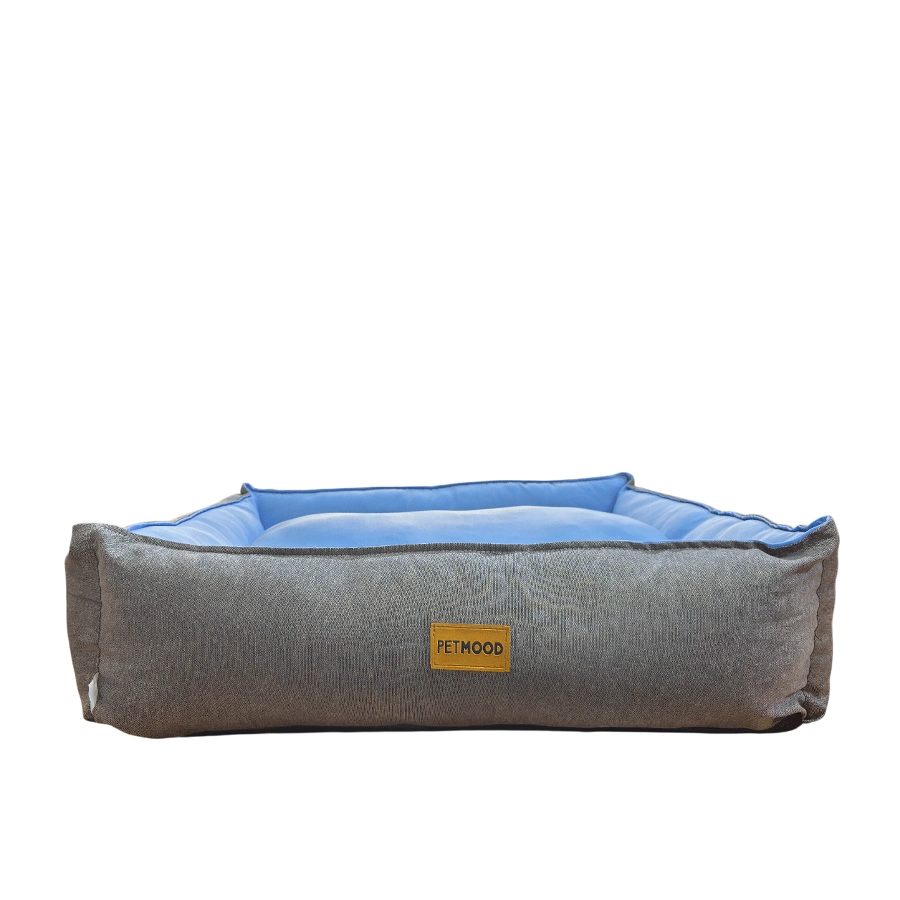 Sofa Cama De Verano Gris Y Celeste, , large image number null