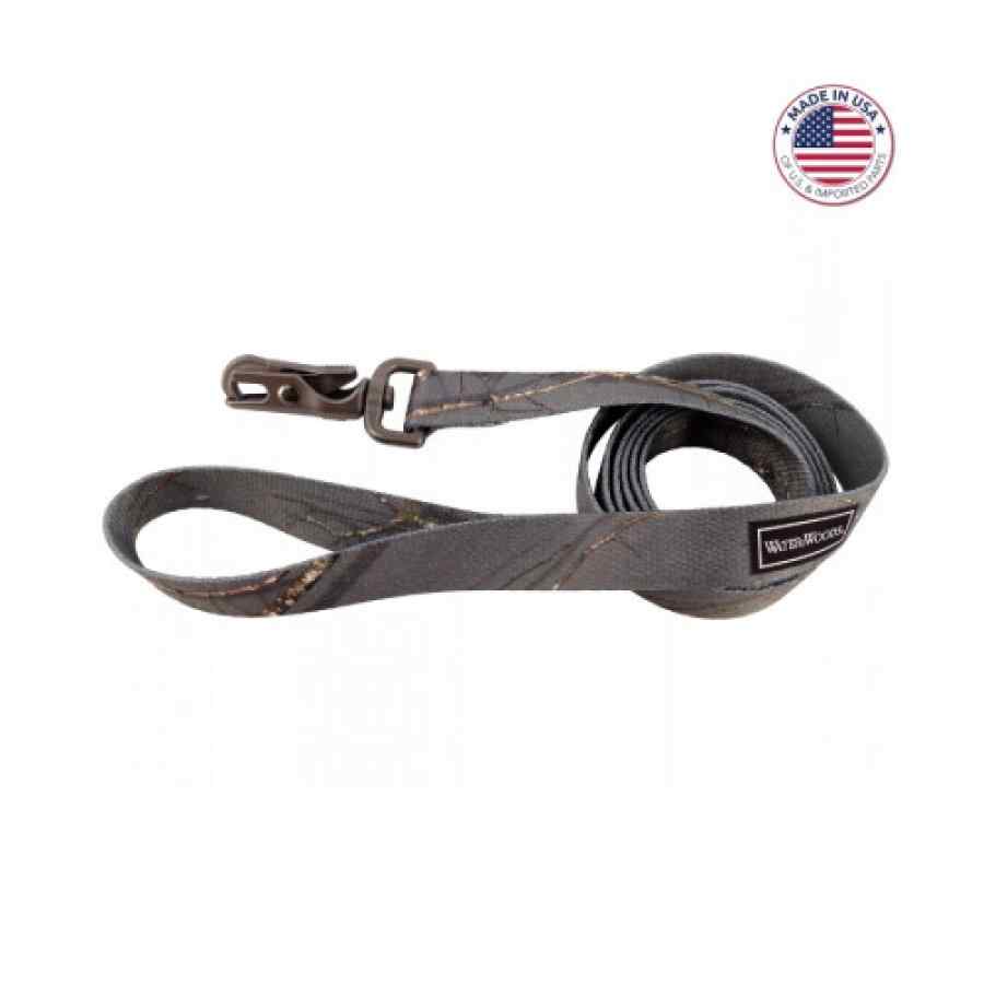 Coastal Water & Woods Patterned Dog Leash, Country Roots Evergreen, 1" X 6'