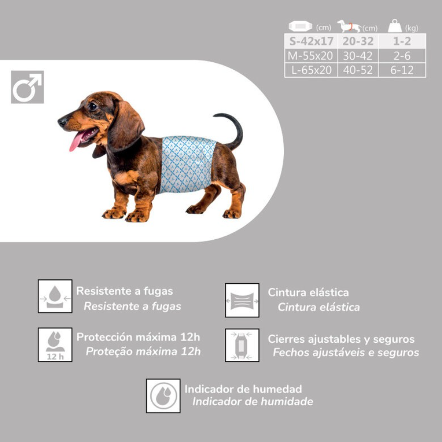 Nice Care Pa&ntilde;al Para Perro Macho 12 Pcs, , large image number null