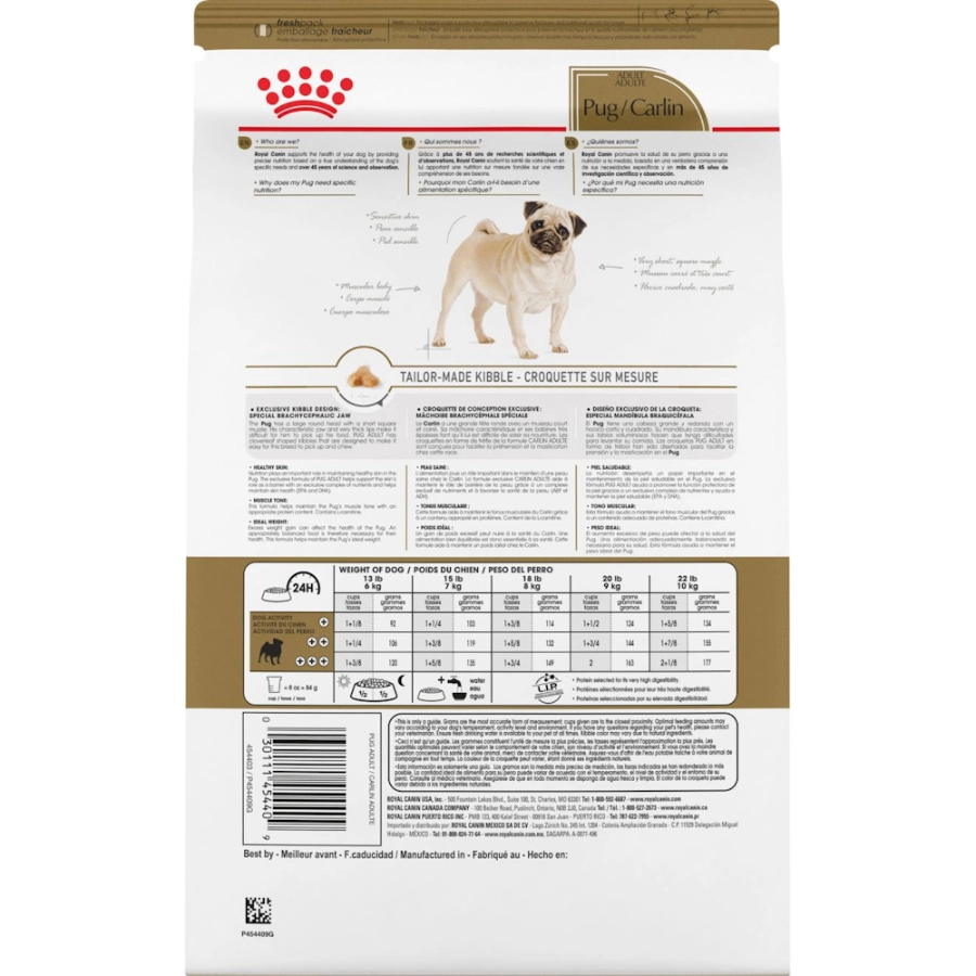 Royal Canin Perro Bhn Pug Adult 3 Kg, , large image number null