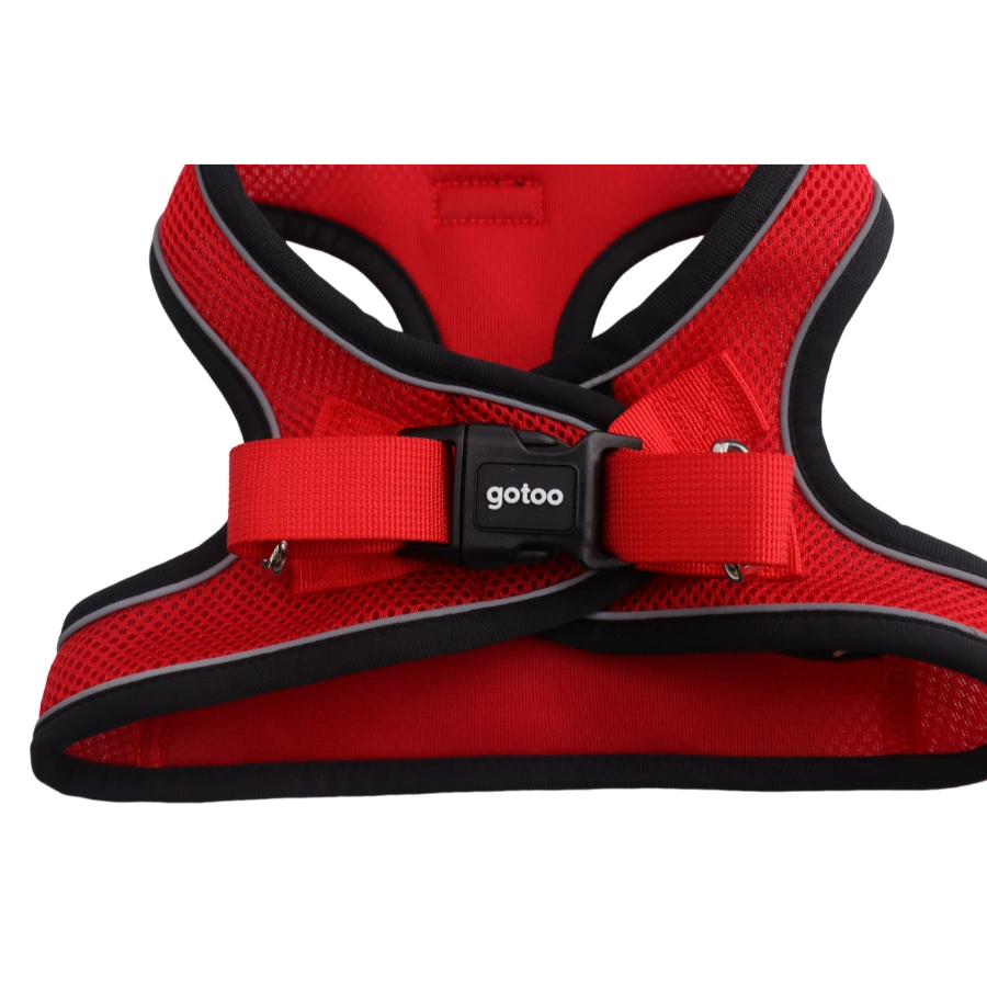 Arn&eacute;s Rojo Transpirable De Malla Con Costura Reflectante Para Perros, , large image number null