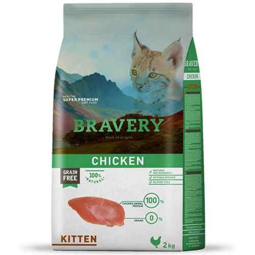 Bravery Chicken Kitten 2 Kg image number null