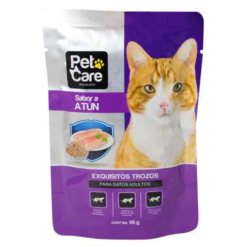 Pet Care Pouches Gato Sabor Atún 95 g image number null