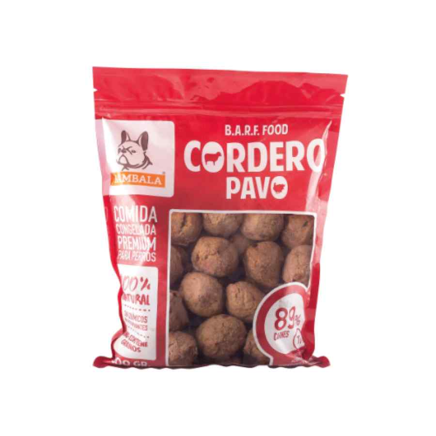 Rambala - Comida Congelada Premium para Perros - Cordero (Con Pavo) 800 g