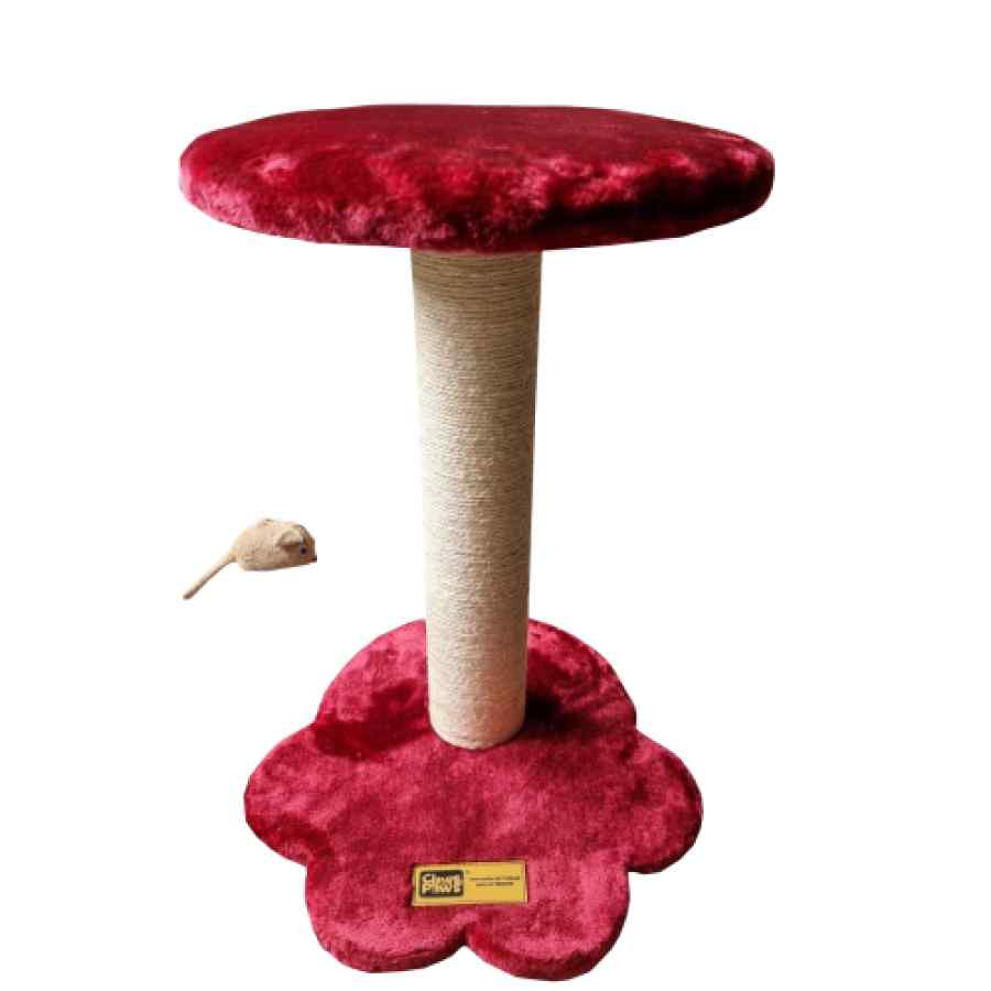 Rascador Gato 2 Pisos C&P (36X36X55 Cms) Vino Tinto, , large image number null