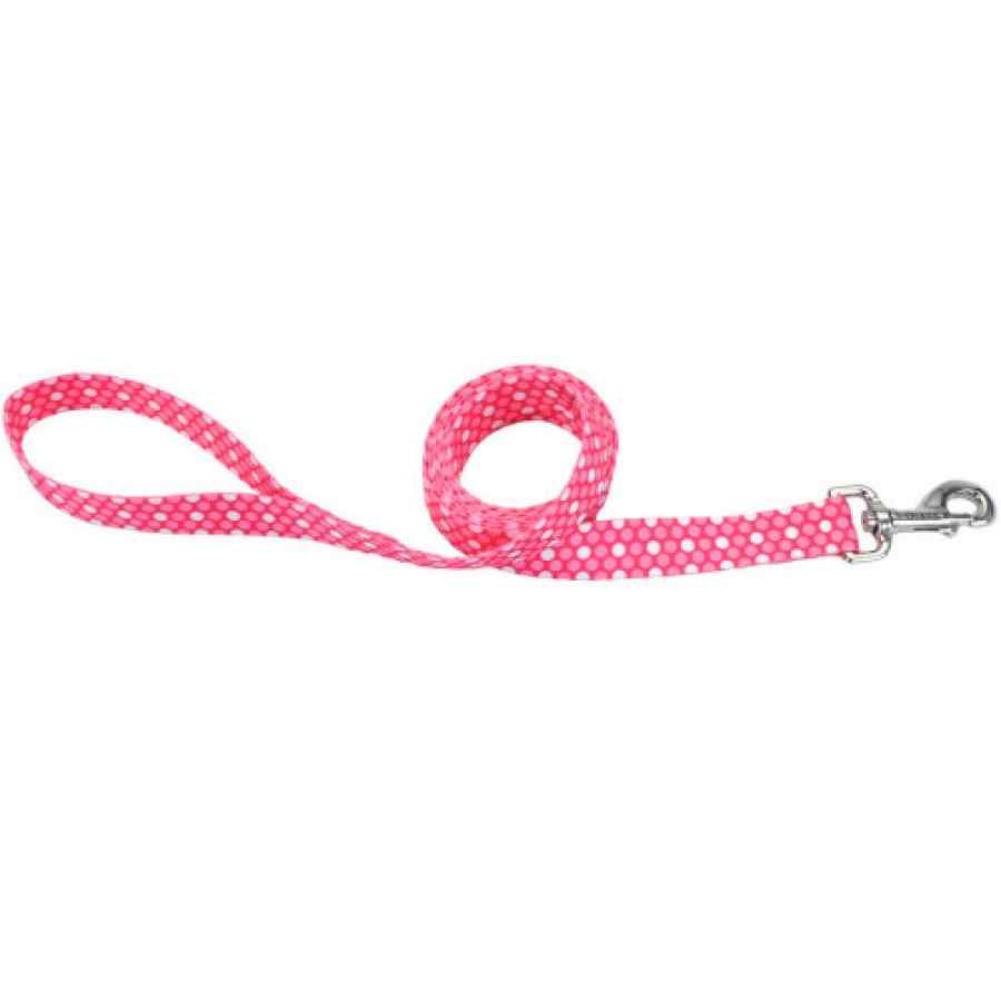 Coastal Styles Dog Leash, Pink Dots, , large image number null