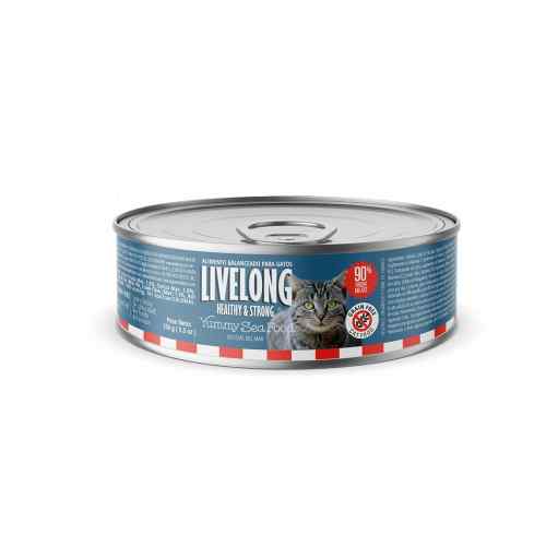 Livelong Gato Delicias Marinas 156 Gr image number null