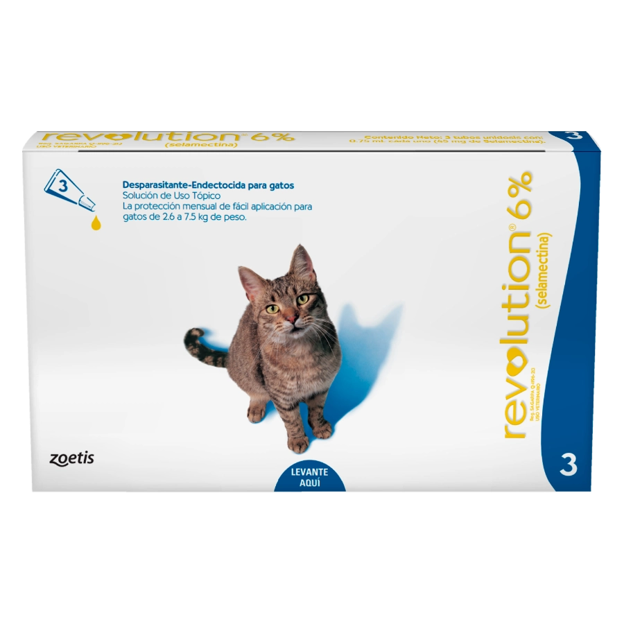 Revolution Antipulgas 6% / 0.75ml (2.6 7.5kg) (1 Unidad)