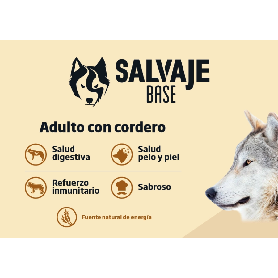 Salvaje Adulto Con Cordero 15 Kg, , large image number null