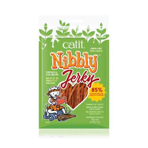 Cat It Nibbly Jerky Pollo & Pescado 30gr, , large image number null