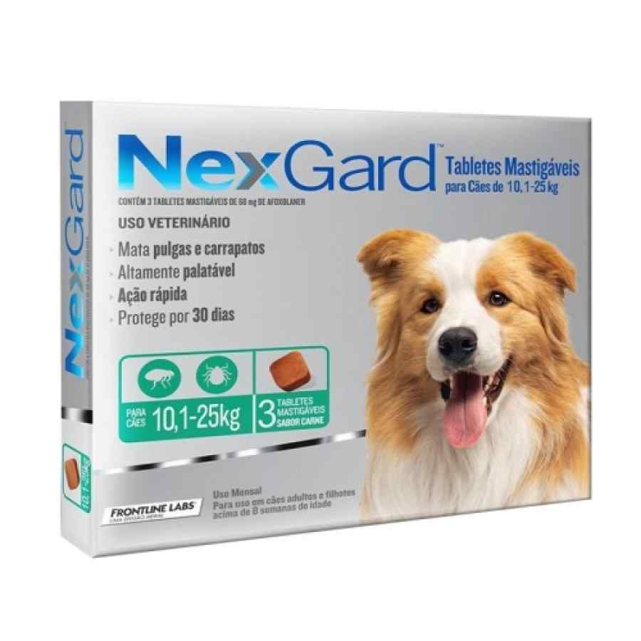 Nexgard 68mg (10.1 a 25kg) 3 tabletas