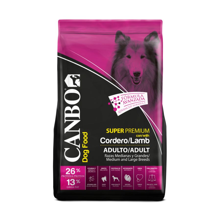 Canbo Adulto Cordero Razas Med/Gran Alimento Seco Perro