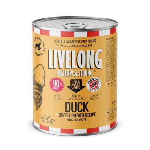 Livelong Dog Pato + Camote 362 Gr image number null