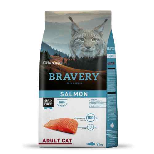 Bravery Salmón Adult Cat Alimento Seco Gato
