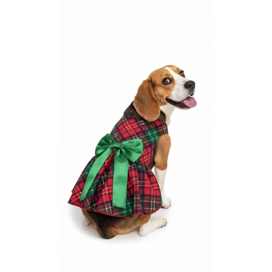 Lmb Vestido Navidad Cuadros, , large image number null