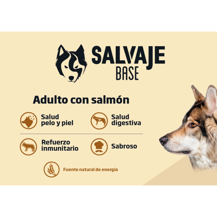 Salvaje Adulto Con Salmon 15Kg, , large image number null