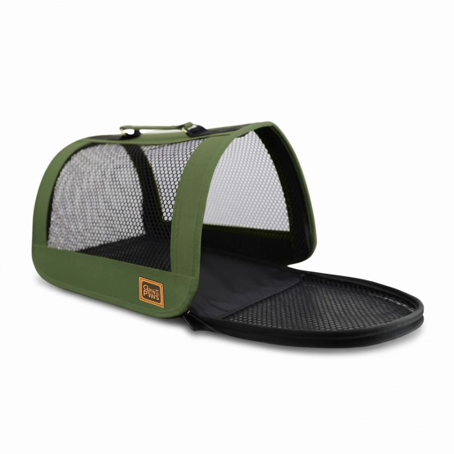 Claws & Paws Transportador De Tela Talla 2 Verde, , large image number null