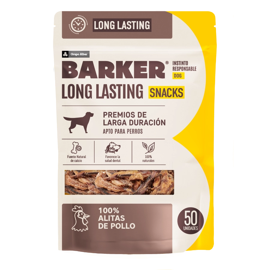 Barker Long Lasting Snacks Alitas De Pollo (50 Unidades), , large image number null