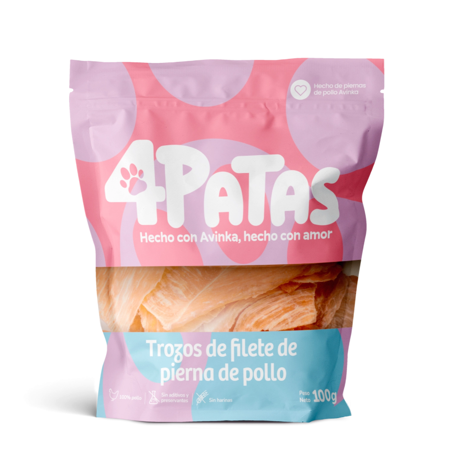 4 Patas Trozos De Filete Pierna Pollo 100Gr