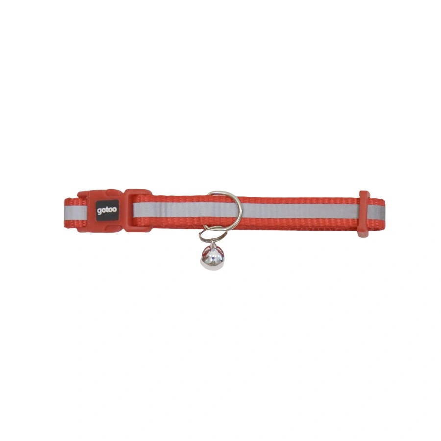 Gotoo! Collar Premium Reflectante Para Gato Rojo 1*20-30Cm, , large image number null