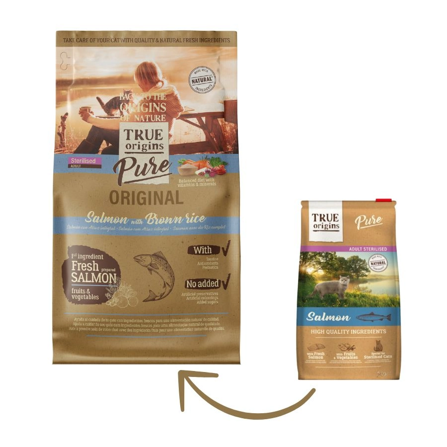 True Origins Pure Cat Adult Sterilized Salmon