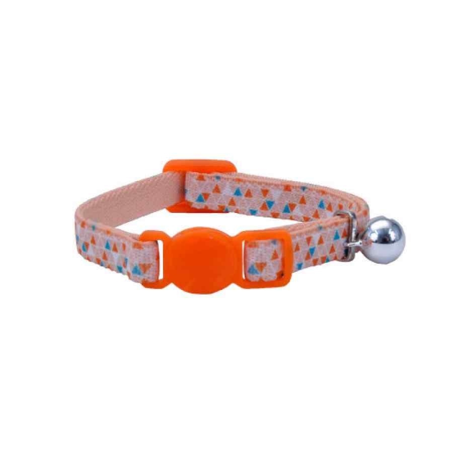 Coastal Li'l Pals Elastic Kitten Collar, Triangles, 3/8" X 8", , large image number null