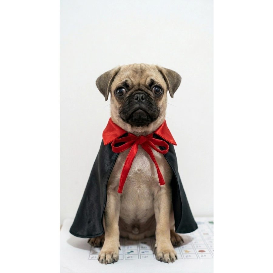 Yupi The Pug Disfraz Vampiro, , large image number null