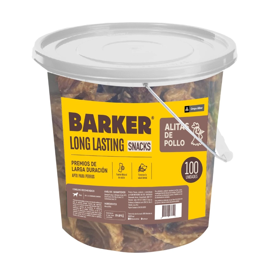 Barker Balde Alitas de Pollo (100 unidades), , large image number null
