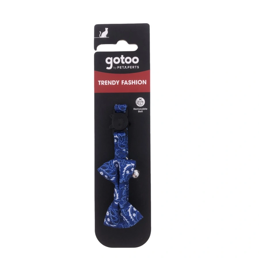 Gotoo! Collar Trendy Azul Para Gato 1*21-30Cm, , large image number null