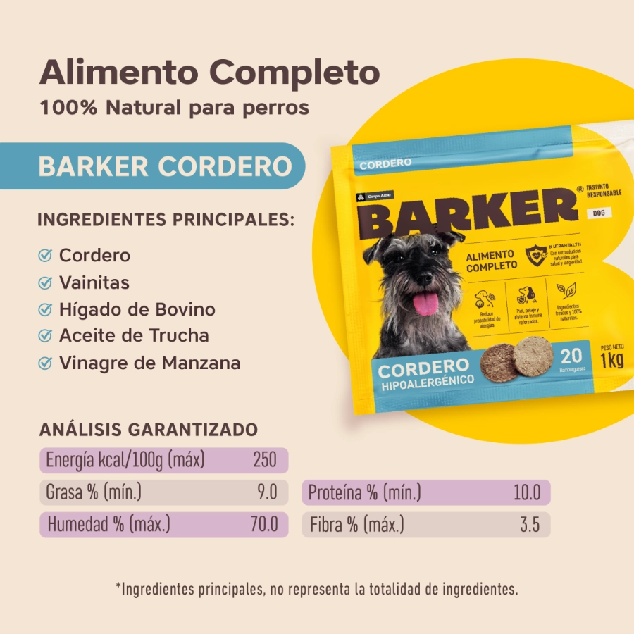 Barker Hamburguesas de cordero 20 unidades, , large image number null