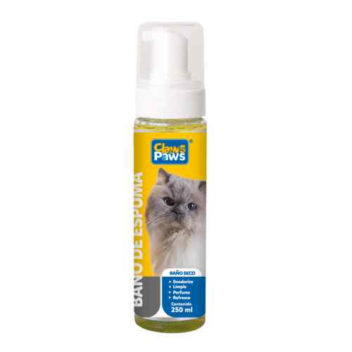 Claws & Paws Baño De Espuma Seco C&P X 250 Ml. Gato