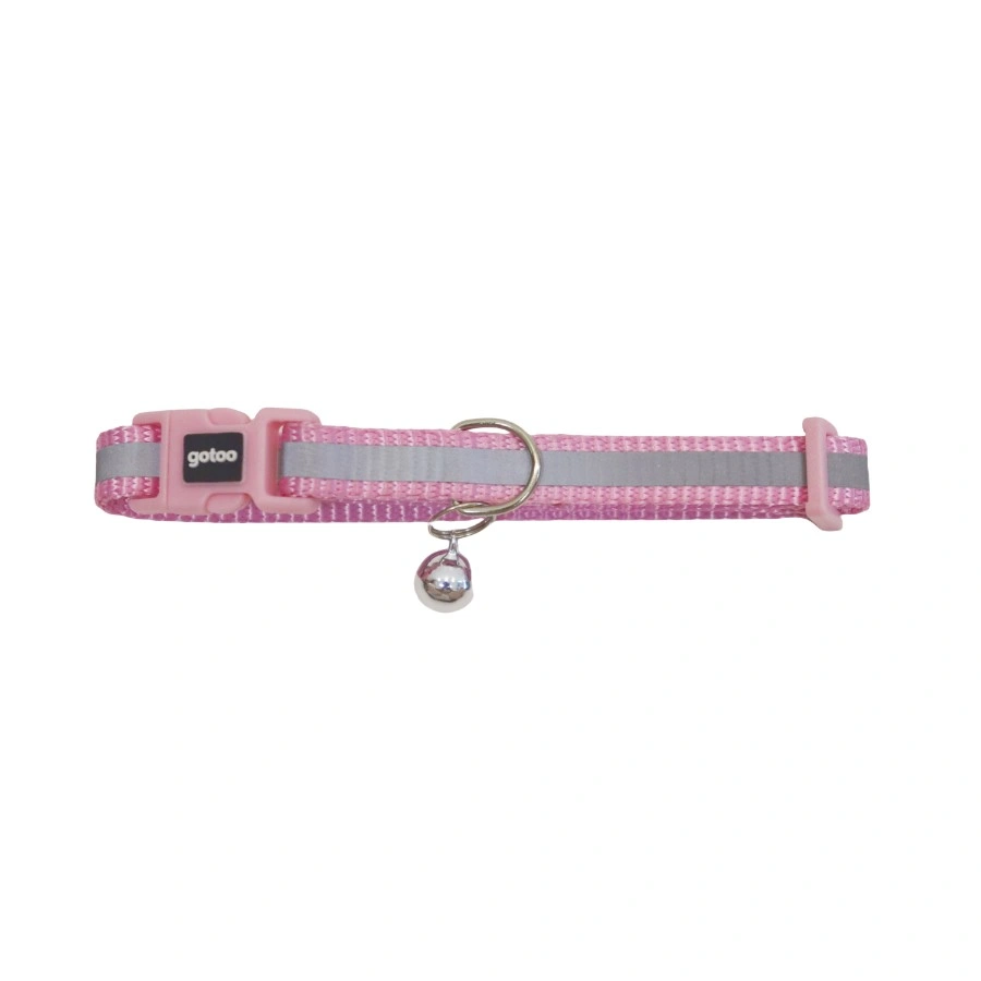 Gotoo! Collar Premium Reflectante Para Gato Rosado 1*20-30Cm, , large image number null
