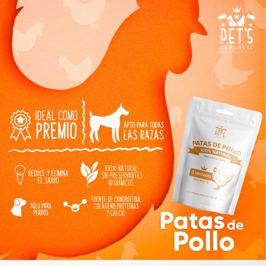 Pet´S Republic Snack Otg Patas De Pollo, , large image number null