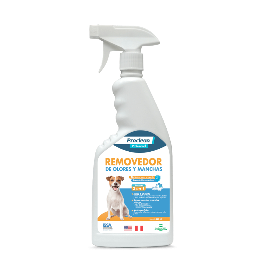 Removedor de olores y manchas para perros 650 ml