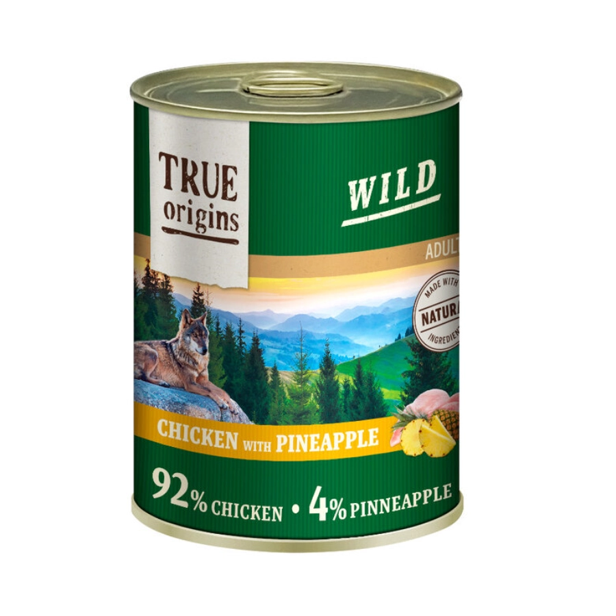 True Origins Wild Adulto Pollo Y Pi&ntilde;a Lata 400 Gr, , large image number null