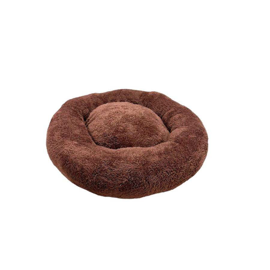 Accecan cama donut pelo corto marron, , large image number null