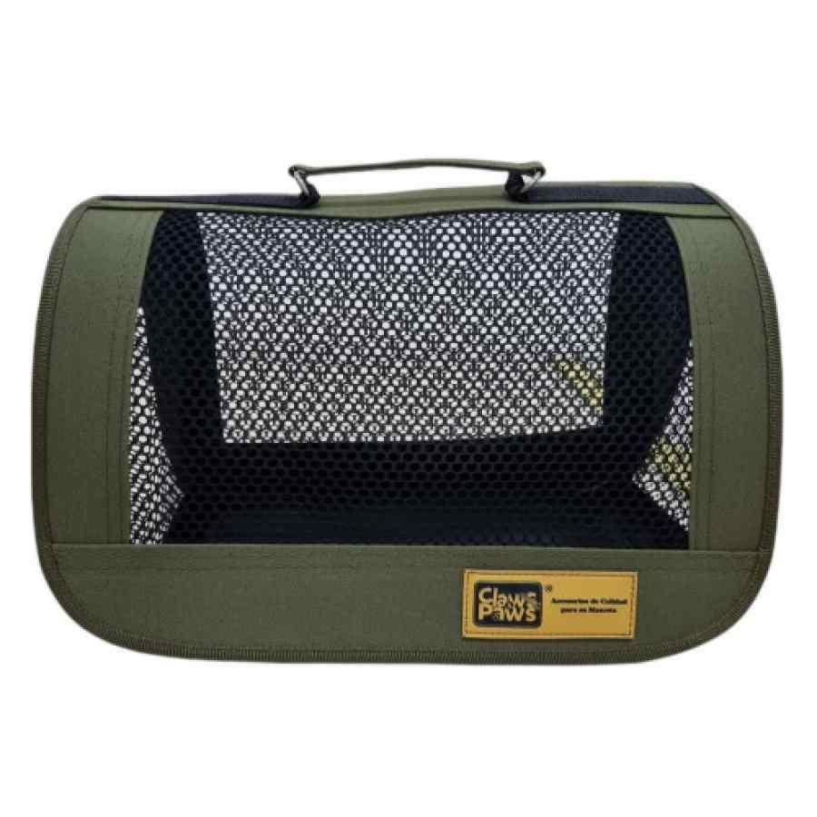 Claws & Paws Transportador De Tela Talla 2 Verde